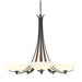 Aegis 5 Arm Chandelier in Natural Iron - 101261-SKT-20-GG0123 by Hubbardton Forge