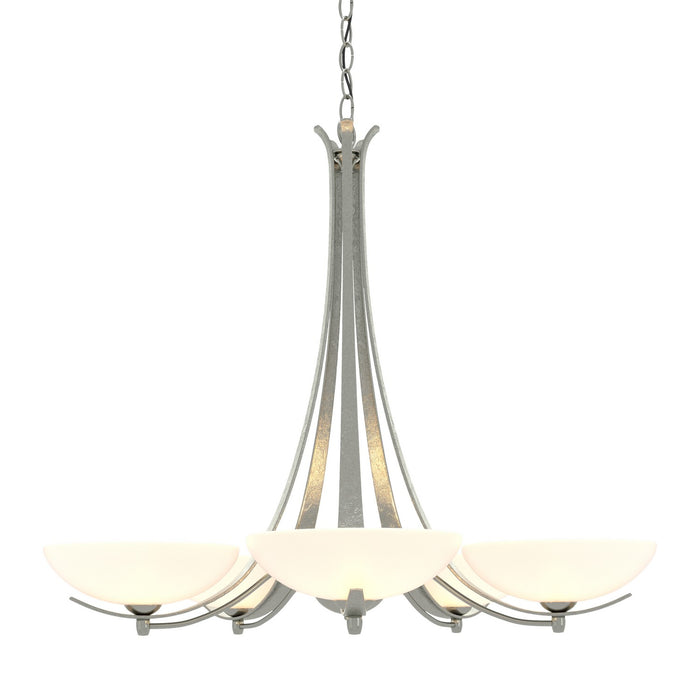 Aegis 5 Arm Chandelier in Sterling - 101261-SKT-85-GG0123 by Hubbardton Forge