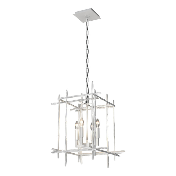 Tura 4-Light Small Chandelier in White - 101315-SKT-02 by Hubbardton Forge