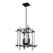 Tura 4-Light Small Chandelier in Ink - 101315-SKT-89 by Hubbardton Forge