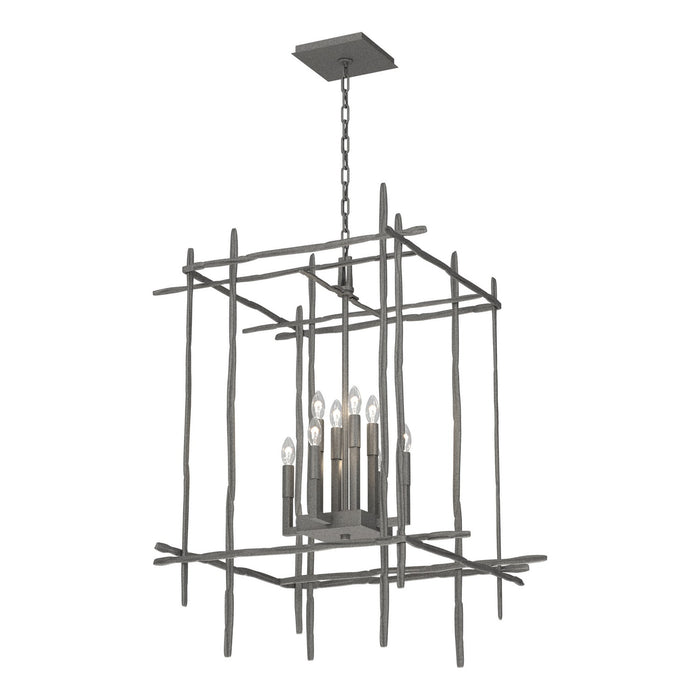 Tura 8-Light Large Chandelier in Natural Iron - 101317-SKT-20 by Hubbardton Forge