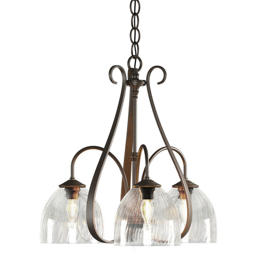 Sweeping Taper 3 Arm Chandelier in Bronze - 101441-SKT-05-LL0001 by Hubbardton Forge