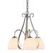 Sweeping Taper 3 Arm Chandelier in Vintage Platinum - 101441-SKT-82-GG0001 by Hubbardton Forge