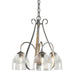 Sweeping Taper 3 Arm Chandelier in Vintage Platinum - 101441-SKT-82-LL0001 by Hubbardton Forge