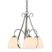 Sweeping Taper 3 Arm Chandelier in Sterling - 101441-SKT-85-GG0001 by Hubbardton Forge