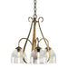 Sweeping Taper 3 Arm Chandelier in Modern Brass - 101441-SKT-86-LL0001 by Hubbardton Forge