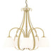 Sweeping Taper 5 Arm Chandelier in Modern Brass - 101445-SKT-86-GG0001 by Hubbardton Forge