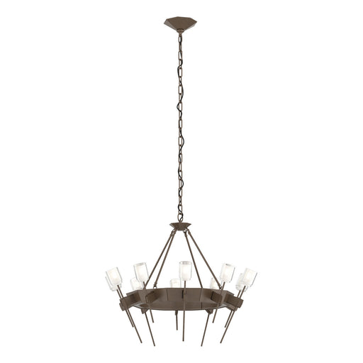 Echo 10-Light Circular Chandelier in Bronze - 101525-SKT-05-YC0369 by Hubbardton Forge