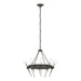 Echo 10-Light Circular Chandelier in Dark Smoke - 101525-SKT-07-YC0369 by Hubbardton Forge