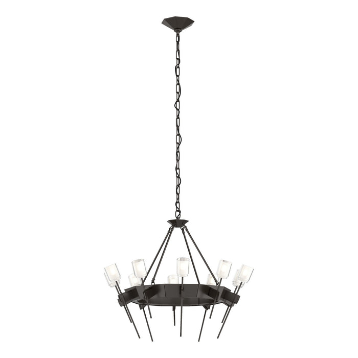 Echo 10-Light Circular Chandelier in Oil Rubbed Bronze - 101525-SKT-14-YC0369 by Hubbardton Forge