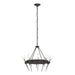 Echo 10-Light Circular Chandelier in Natural Iron - 101525-SKT-20-YC0369 by Hubbardton Forge