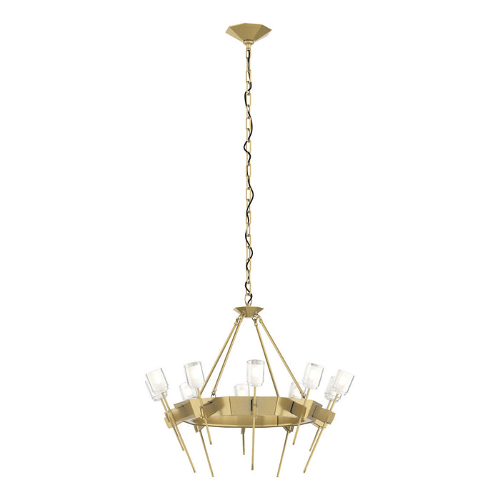 Echo 10-Light Circular Chandelier in Modern Brass - 101525-SKT-86-YC0369 by Hubbardton Forge