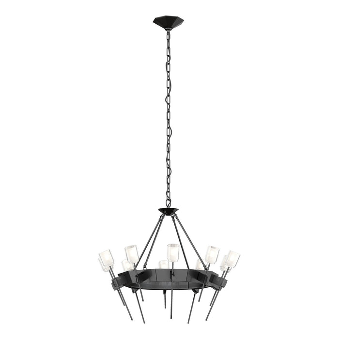 Echo 10-Light Circular Chandelier in Ink - 101525-SKT-89-YC0369 by Hubbardton Forge