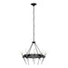 Echo 10-Light Circular Chandelier in Ink - 101525-SKT-89-YC0369 by Hubbardton Forge