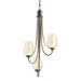 Flora 3 Arm Chandelier in Bronze - 103033-SKT-05-ZS0354 by Hubbardton Forge