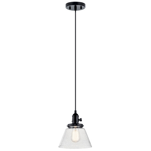 43851BK- Avery 1-Light Mini Pendant in Black by Kichler Lighting