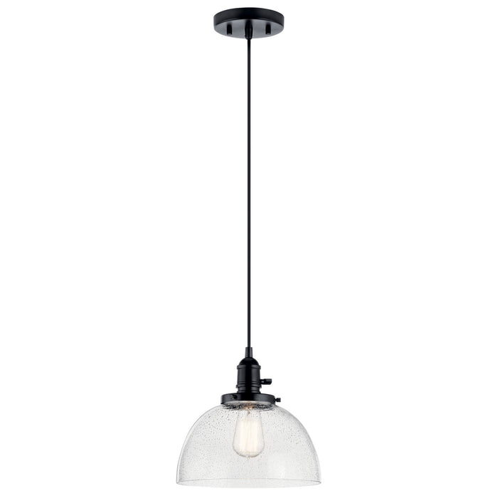 43853BK- Avery 1-Light Mini Pendant in Black by Kichler Lighting