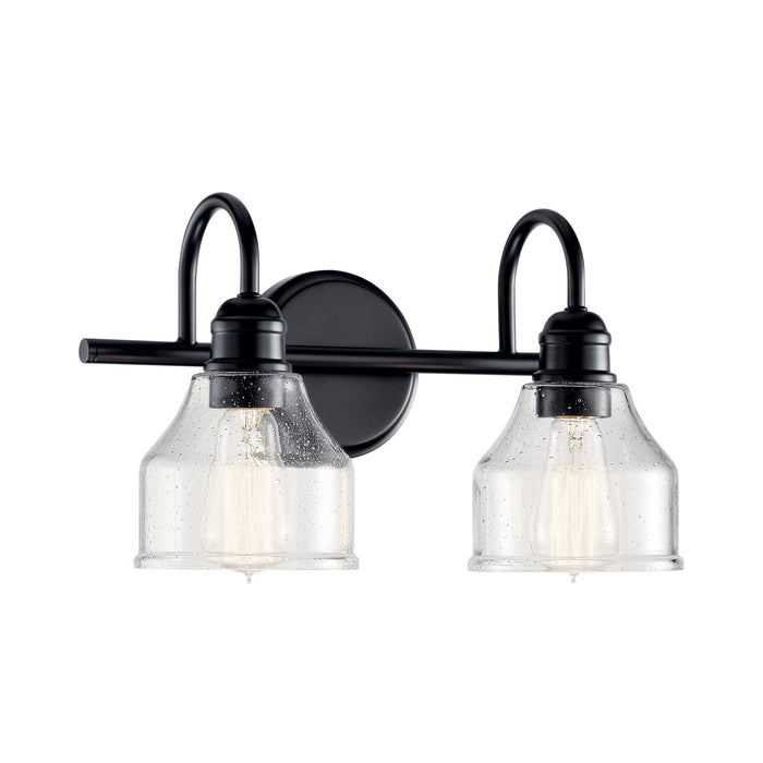 45972BK- Avery 2-Light Bath in Black by Kichler Lighting