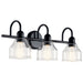 45973BK- Avery 3-Light Bath in Black by Kichler Lighting