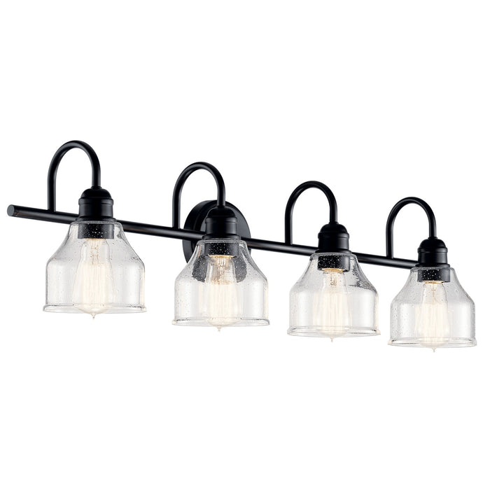 45974BK- Avery 4-Light Bath in Black by Kichler Lighting