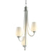 Flora 3 Arm Chandelier in Vintage Platinum - 103033-SKT-82-GG0303 by Hubbardton Forge