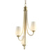 Flora 3 Arm Chandelier in Modern Brass - 103033-SKT-86-GG0303 by Hubbardton Forge