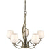 Flora 5 Arm Chandelier in Soft Gold - 103040-SKT-84-GG0236 by Hubbardton Forge