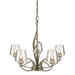 Flora 5 Arm Chandelier in Soft Gold - 103040-SKT-84-ZM0236 by Hubbardton Forge