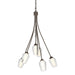 Flora 6 Arm Chandelier in Bronze - 103043-SKT-05-ZS0354 by Hubbardton Forge