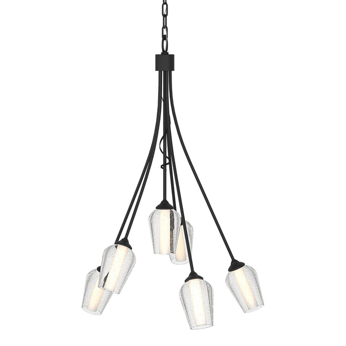 Flora 6 Arm Chandelier in Black - 103043-SKT-10-ZS0354 by Hubbardton Forge