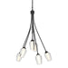 Flora 6 Arm Chandelier in Black - 103043-SKT-10-ZS0354 by Hubbardton Forge