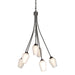 Flora 6 Arm Chandelier in Oil Rubbed Bronze - 103043-SKT-14-GG0303 by Hubbardton Forge