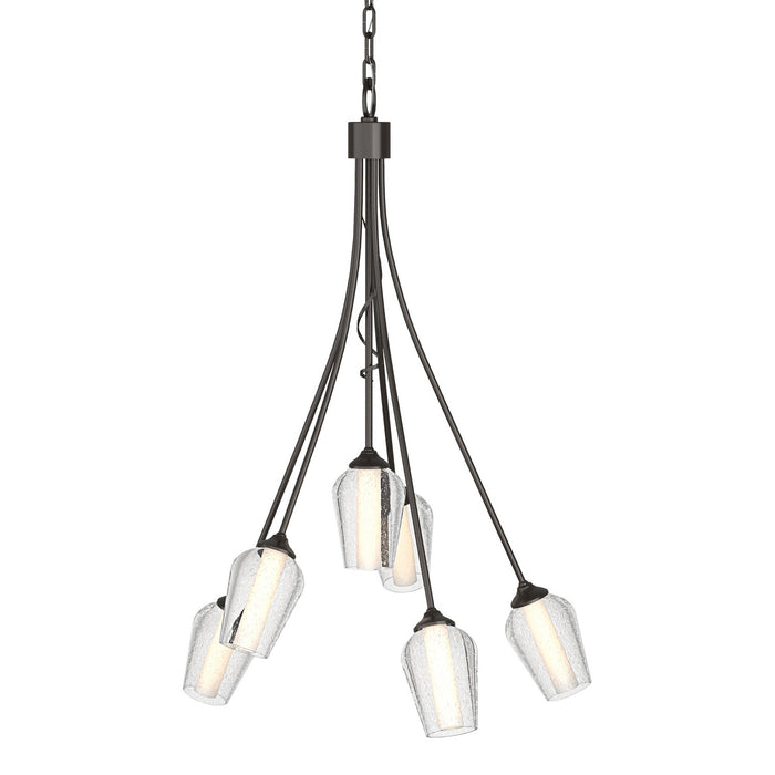 Flora 6 Arm Chandelier in Oil Rubbed Bronze - 103043-SKT-14-ZS0354 by Hubbardton Forge