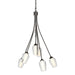 Flora 6 Arm Chandelier in Oil Rubbed Bronze - 103043-SKT-14-ZS0354 by Hubbardton Forge