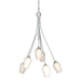 Flora 6 Arm Chandelier in Vintage Platinum - 103043-SKT-82-GG0303 by Hubbardton Forge