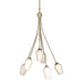 Flora 6 Arm Chandelier in Soft Gold - 103043-SKT-84-GG0303 by Hubbardton Forge