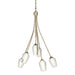 Flora 6 Arm Chandelier in Soft Gold - 103043-SKT-84-ZS0354 by Hubbardton Forge