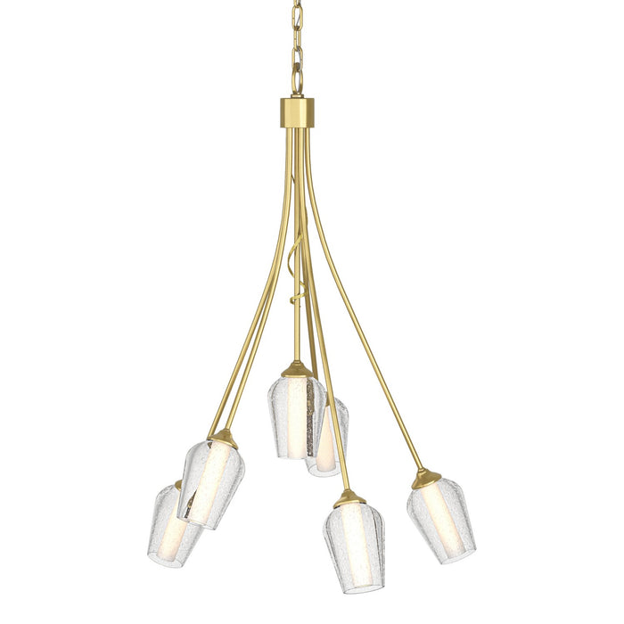 Flora 6 Arm Chandelier in Modern Brass - 103043-SKT-86-ZS0354 by Hubbardton Forge