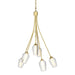 Flora 6 Arm Chandelier in Modern Brass - 103043-SKT-86-ZS0354 by Hubbardton Forge