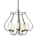 Flora 5 Arm Chandelier in Bronze - 103045-SKT-05-ZS0354 by Hubbardton Forge