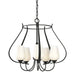 Flora 5 Arm Chandelier in Black - 103045-SKT-10-GG0303 by Hubbardton Forge