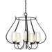 Flora 5 Arm Chandelier in Black - 103045-SKT-10-ZS0354 by Hubbardton Forge