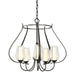 Flora 5 Arm Chandelier in Oil Rubbed Bronze - 103045-SKT-14-ZS0354 by Hubbardton Forge