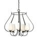 Flora 5 Arm Chandelier in Natural Iron - 103045-SKT-20-GG0303 by Hubbardton Forge