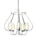 Flora 5 Arm Chandelier in Vintage Platinum - 103045-SKT-82-ZS0354 by Hubbardton Forge