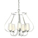 Flora 5 Arm Chandelier in Sterling - 103045-SKT-85-ZS0354 by Hubbardton Forge