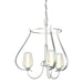 Flora 3 Arm Chandelier in Vintage Platinum - 103047-SKT-82-ZS0354 by Hubbardton Forge