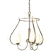 Flora 3 Arm Chandelier in Soft Gold - 103047-SKT-84-GG0303 by Hubbardton Forge