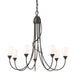 Flora 7 Arm Chandelier in Oil Rubbed Bronze - 103049-SKT-14-GG0444 by Hubbardton Forge