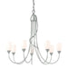 Flora 7 Arm Chandelier in Vintage Platinum - 103049-SKT-82-GG0444 by Hubbardton Forge